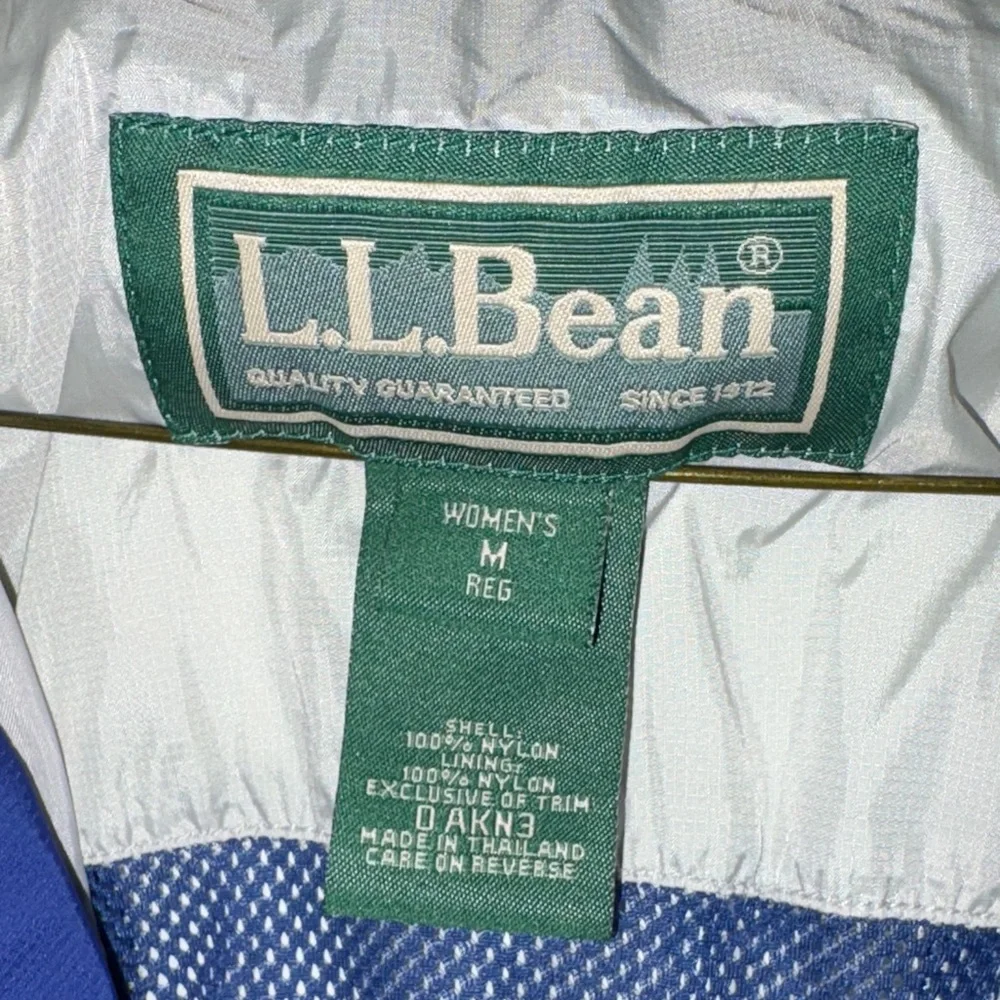 L.L. Bean women’s navy blue Raincoat - Picture 2 of 10